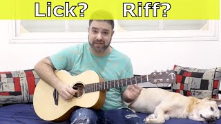 What&#39;s A Lick and What&#39;s A Riff, Anyway? Guitar Lesson (and LickNRiff Name Explained)