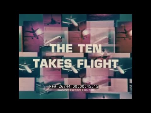FIRST FLIGHT OF THE DC-10   MCDONNELL DOUGLAS WIDEBODY JET INTRODUCTION FILM  26744
