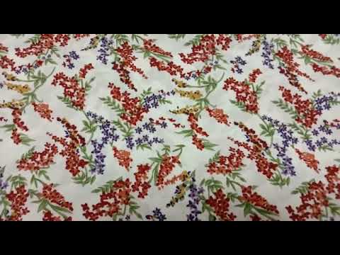 Polyester Crepe Printed Fabric