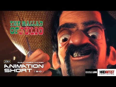 CGI 3D Animated Short "THE BALLAD OF JULIO GONZALES". Funny Film by University of Hertfordshire