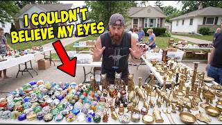 My hands were shaking making this yard sale deal!