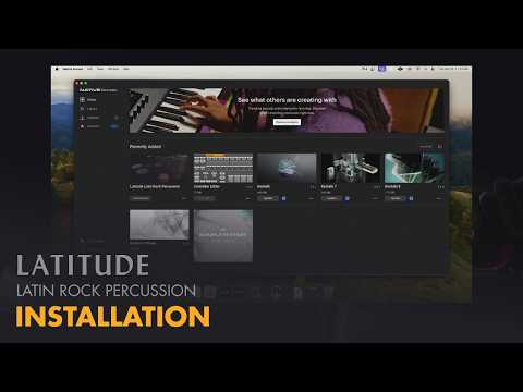 Video for Latitude Latin Rock Percussion - Installation