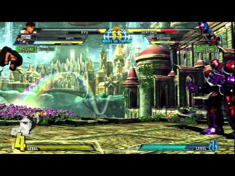 Marvel vs Capcom 3 Revin122 (Dante, Ryu, Sentinel) vs Kaotic813 (Deadpool, Wolverine, Sentinel)