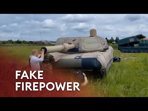 Bouncy castles and battlefield deception: Meet Ukraine’s inflatable army