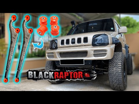 Installing Black Raptor Polyurethane Radius Arm Bushings on Jimny