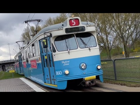 #Sverige Göteborg, Spårvagn 5 Från Hjalmar Brantingsplatsen till Rambergsvallen