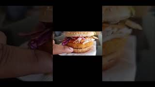 Review of Cheese Lava American Chicken Burger Rs 240 McDonald Gourmet Collection #professorbhaiyya