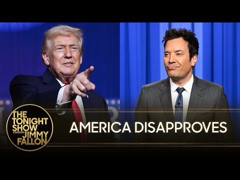 Trump Approval Rating Drops to New Low | The Tonight Show Starring Jimmy Fallon