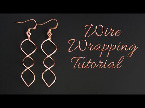 Double Helix Spiral Earrings Tutorial - Beginner Wire Wrapping Jewelry Project
