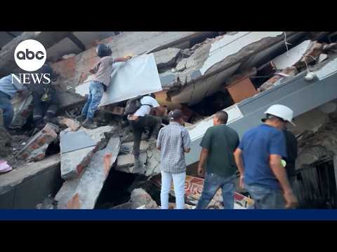 Colombia earthquake survivor on what he experienced