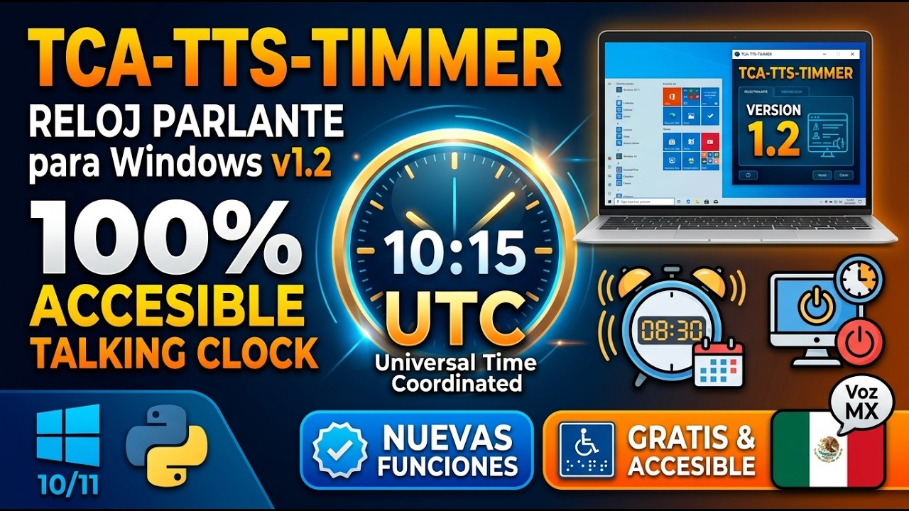 ⏰ TCA TTS Timmer 1.2: Alarmas, UTC , Apagado programado y +!
