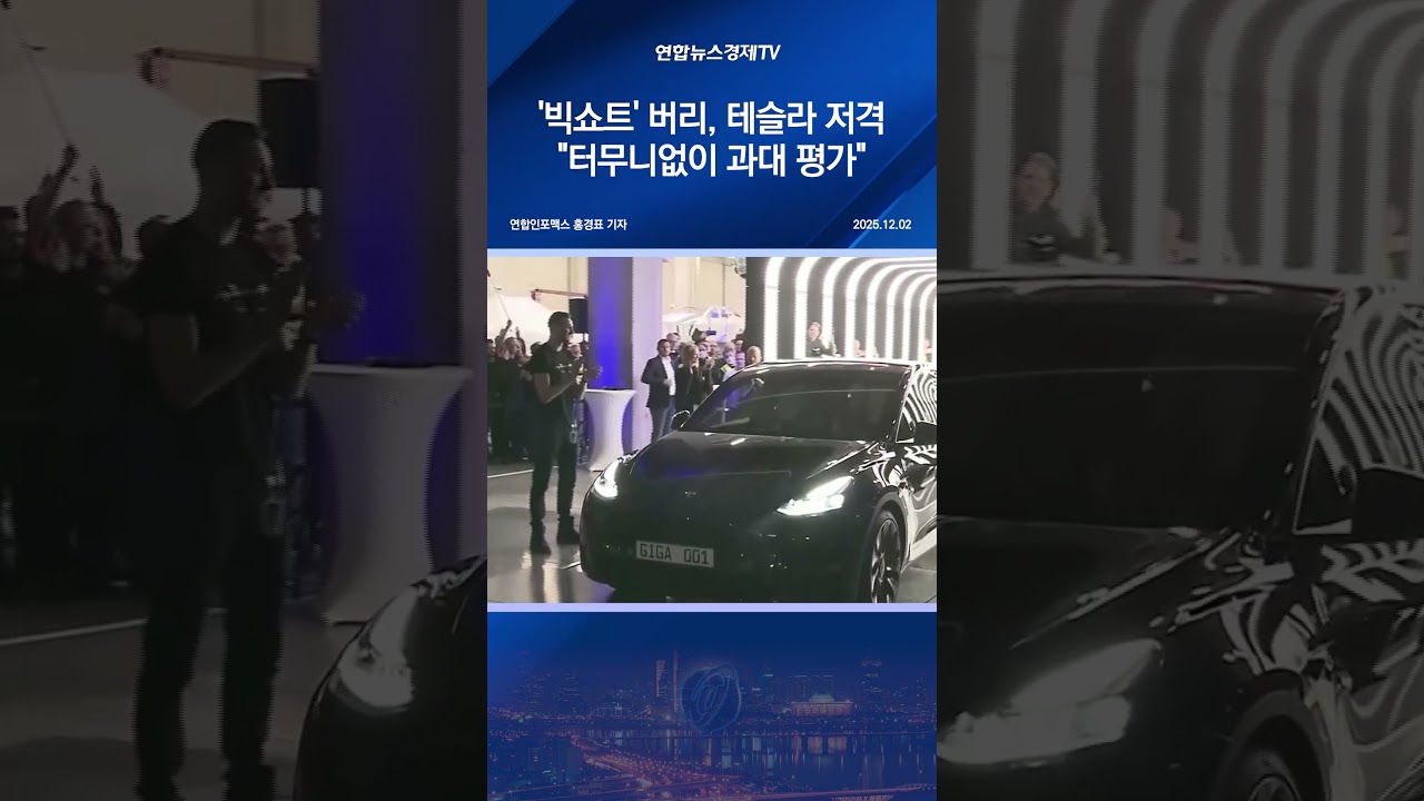 '빅쇼트' 버리, 테슬라 저격…"터무니없이 과대 평가"