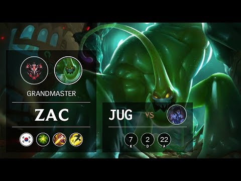 Zac Jungle vs Sylas - KR Grandmaster Patch 9.16