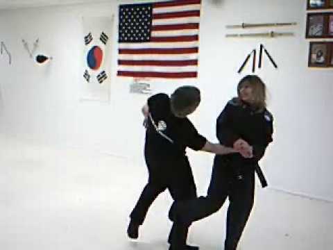 womens self defense practice