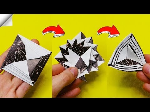 DIY crafts easy Paper toy antistress transformer