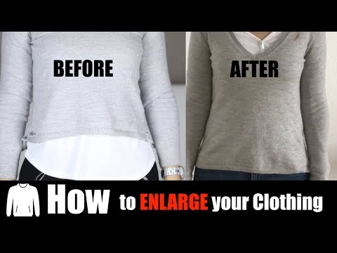 How to Unshrink  a Sweater/Enlarge your clothing II SARA MORA