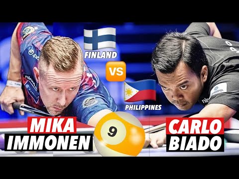 FORMER WORLD POOL 9 BALL CHAMPION THE ICEMAN MIKA IMMONEN VS US OPEN 9 BALL CHAMP THE BLACK TIGER