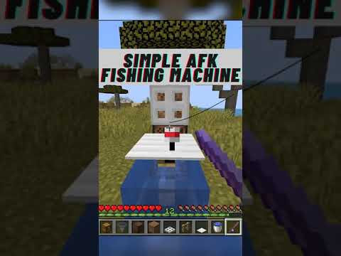 Simple AFK Fish Farm Minecraft Tutorial [Java 1.18] #shorts