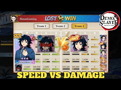 Akhirnya Giyu Academy B*18‼️ Build Full Speed Vs Build Full Damage 🔥 Demon Slayer Blade of Pillar