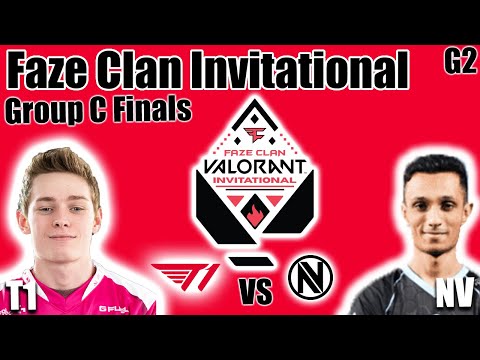 T1 vs Envy game 2 - Group C Upper Bracket Finals | Faze Clan Valorant Invitational