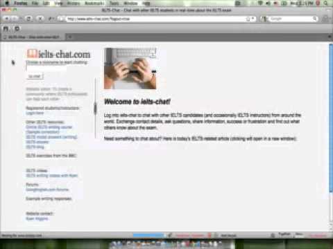 與他人實時聊雅思的情況 (Chat with others about the IELTS in real time)