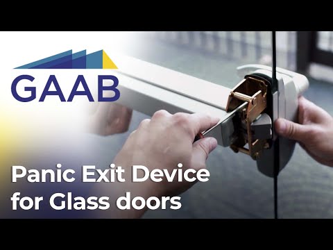 GAAB LOCKS Panic Exit Device for double leaf Glass doors