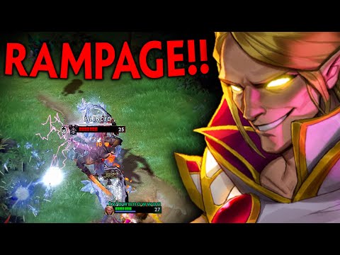 RAMPAGEE!! EPIC INVOKER vs KUNKKA MID | Dota 2 Invoker