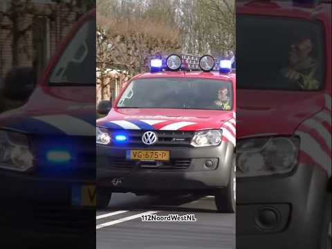 Brandweer Uitgeest DA 12-2002 met spoed naar Bosbrand #brandweer #einsatz #firebrigade #emergency