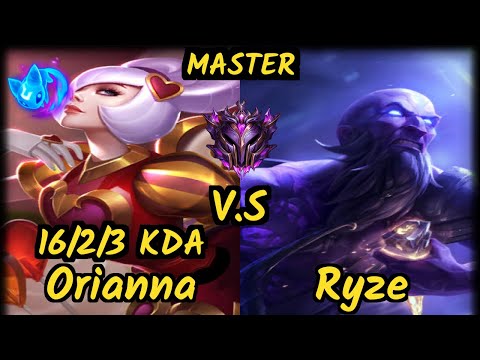 PCT Dawidsonek (ORIANNA) vs RYZE - 16/2/3 KDA MID GAMEPLAY - EUW Ranked MASTER
