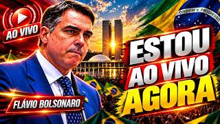🚨URGENTE: PRONUNCIAMENTO AO VIVO DE FLÁVIO BOLSONARO, NIKOLAS E DERRITE