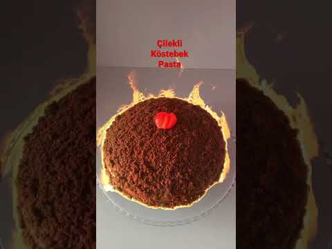 ÇİLEKLİ KÖSTEBEK PASTA TARİFİ AÇIKLAMA BÖLÜMÜNDE.ANINDA BİTEN PASTA🍓🔥#köstebekpasta