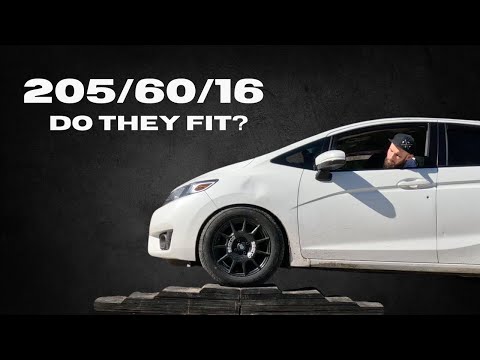 Lifting My Honda Fit Part:3 - Do 205/60/16 Tires Fit On A Honda Fit? - Yokohama Avid Ascend GT