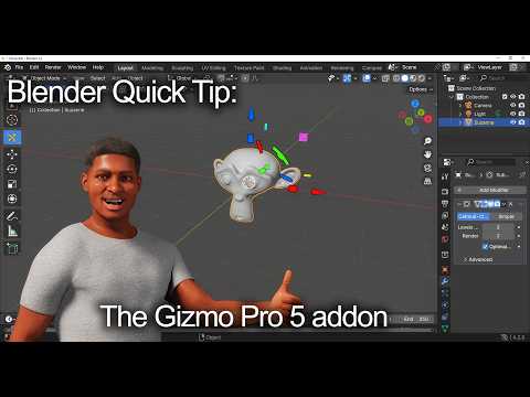 Blender Quick Tip: The Gizmo Pro 5 addon