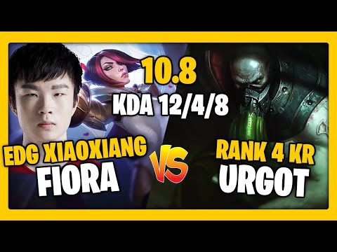 FIORA vs URGOT (TOP) | Xiaoxiang KR PRO | GRANDMASTER | Patch 10.8 - League of Legends