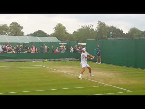 Peter Makk at Wimbledon Juniors in 2019