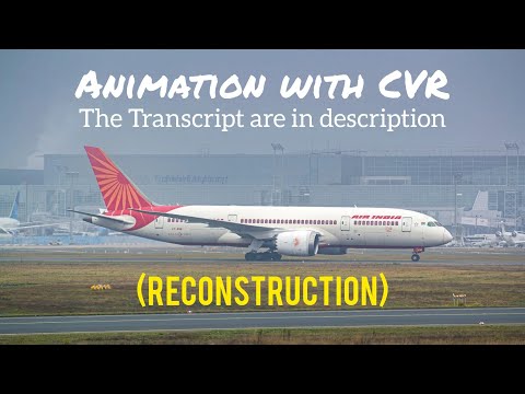 Air India Flight 171 Crash || Animation with CVR. (Subtitles/CC On)