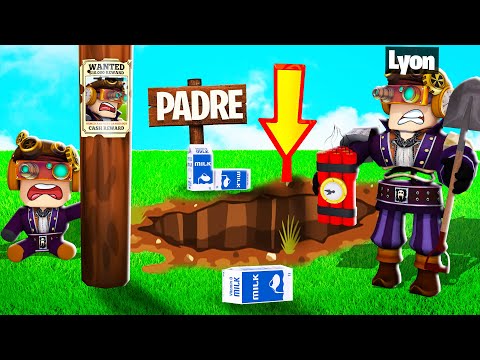 SCAVO UN BUCO PER RITROVARE PAPÀ SU ROBLOX!!