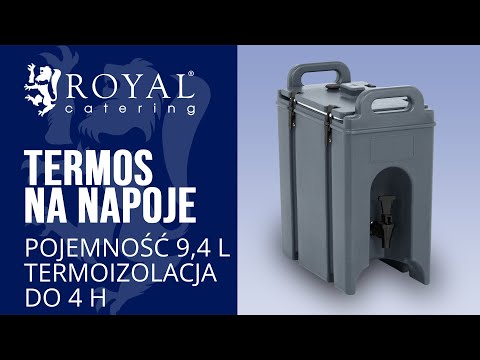 Video - Termos na napoje - 9,4 l - kranik