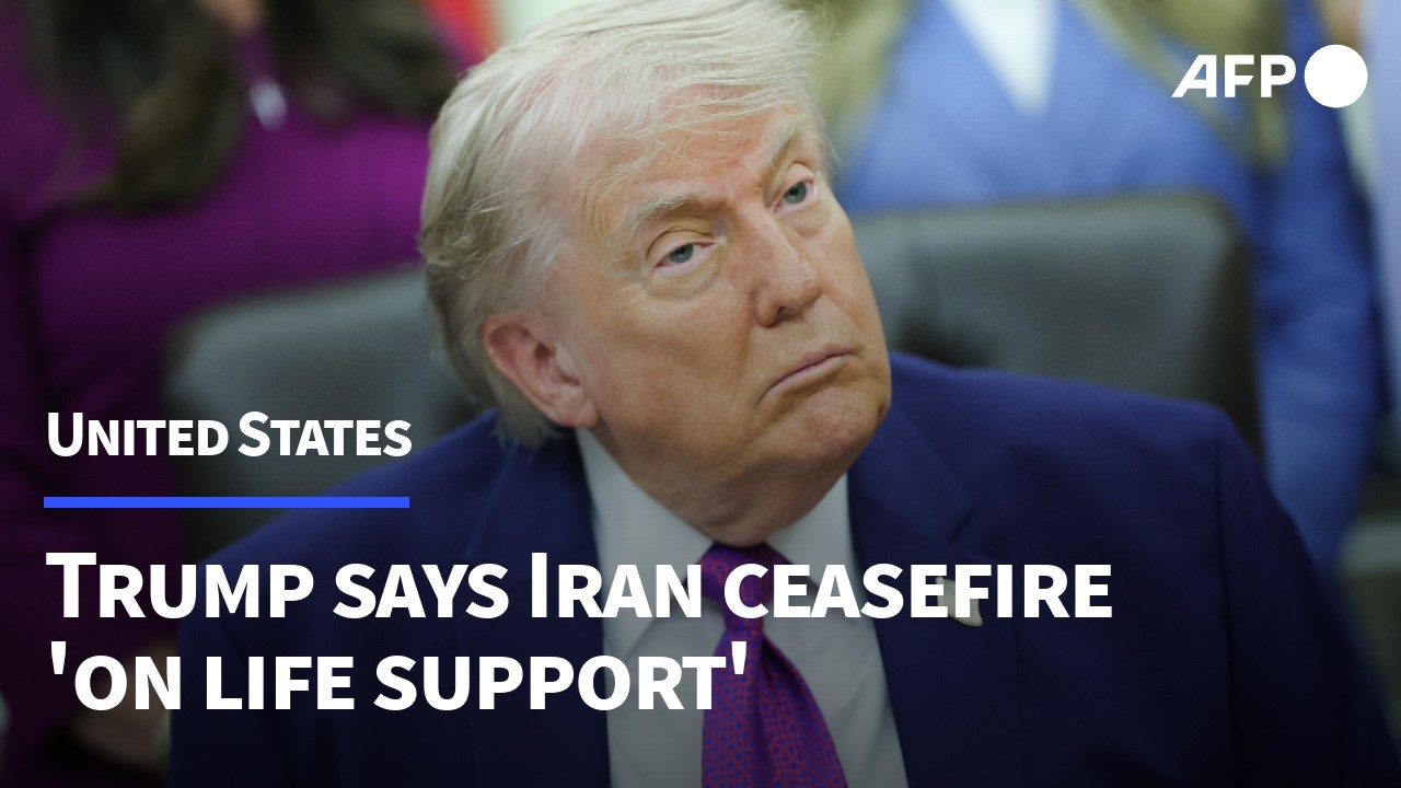 Video | Trump says US-Iran ceasefire on 'life support' | AFP