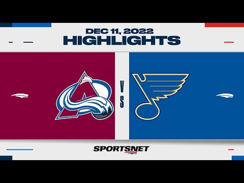 NHL Highlights | Avalanche vs. Blues - December 11, 2022