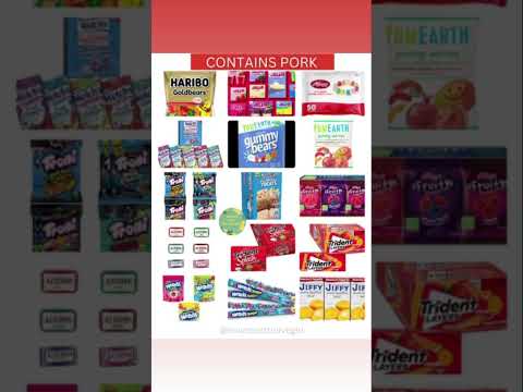 Did you know these popular food items contain pork in the form of gelatin? #halal #kosher #pork