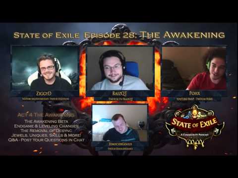 State of Exile Podcast Ep 28   The Awakening ft  RaizQT   Part 3 of 3   Golems & Q&A!