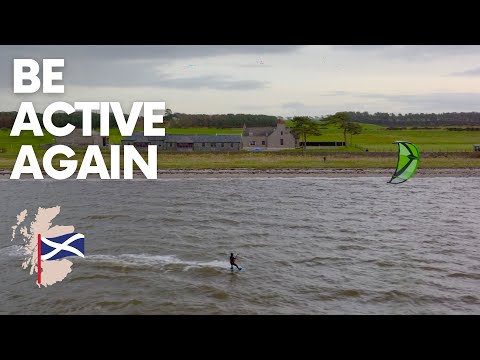 Kitesurfing in Loch Ryan