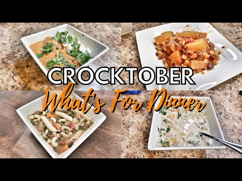 WHAT'S FOR DINNER | CROCKTOBER 2020 | DUMP AND GO RECIPES