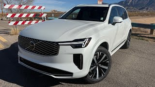2026 Volvo XC90 B5 Core - Crystal White - Cardamom Quilted Nordico Interior - Walkaround