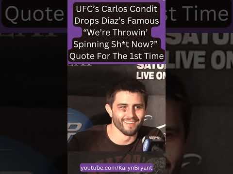 Thumbnail for UFC's Carlos Condit Drops Diaz's Famous "We're Throwing Spinnin' Sh*t Now?" Quote For The 1st Time by P.O.D.