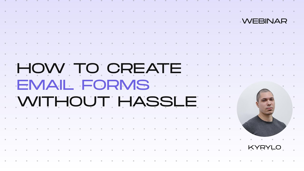 How to create email forms without hassle
