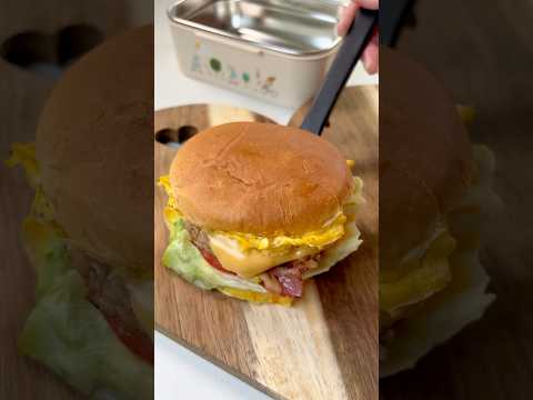ASMR🎧Let's Make My Bento🍔🍟#lunchbox #asmr #food