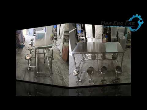Stainless steel 8 seater ss canteen dining table