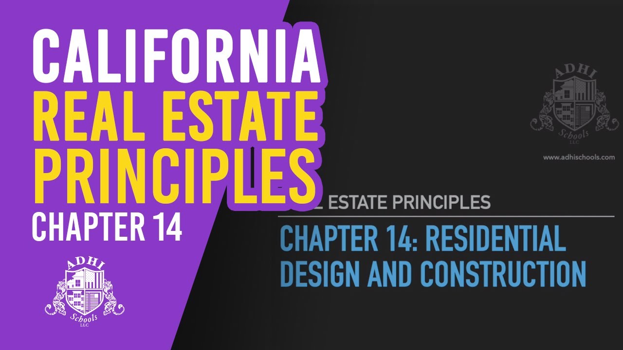 California Real Estate Principles Chapter 14